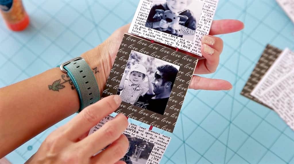 how to make a diy memory box with pull out photos