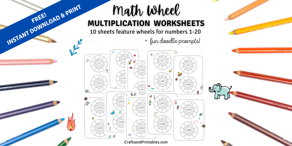 10 Free Math Multiplication Wheel Printable Worksheets 