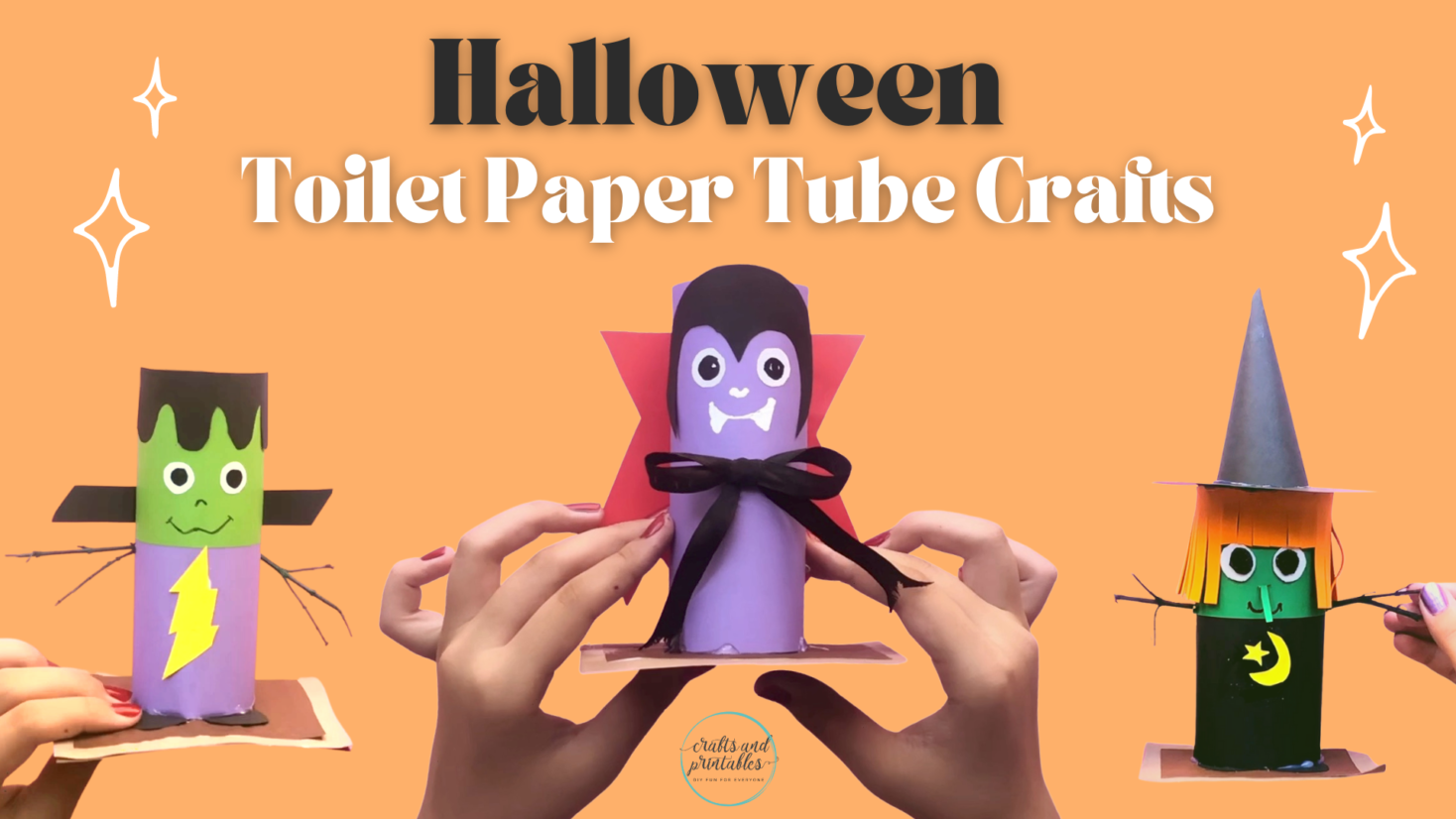 3 Easy Toilet Paper Roll Crafts For Halloween Crafts And Printables