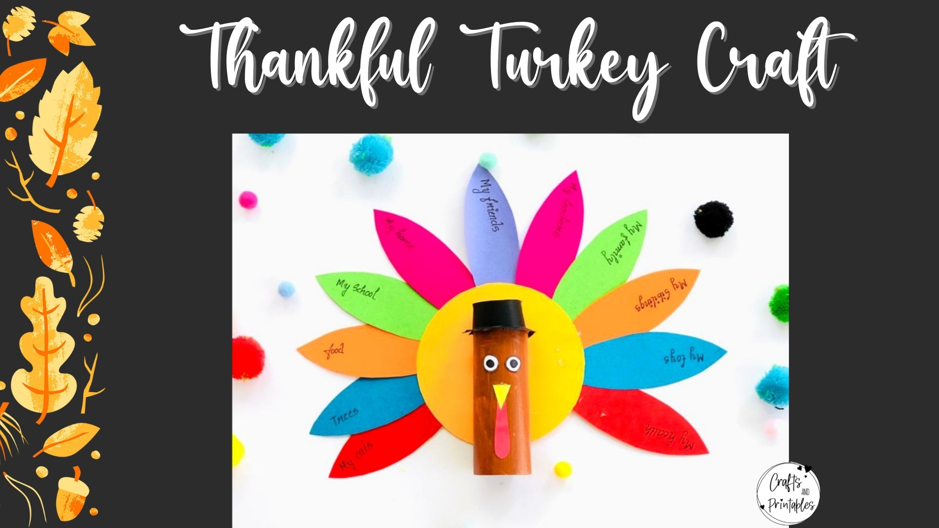 Thanksgiving Thankful Turkey Craft For Kids