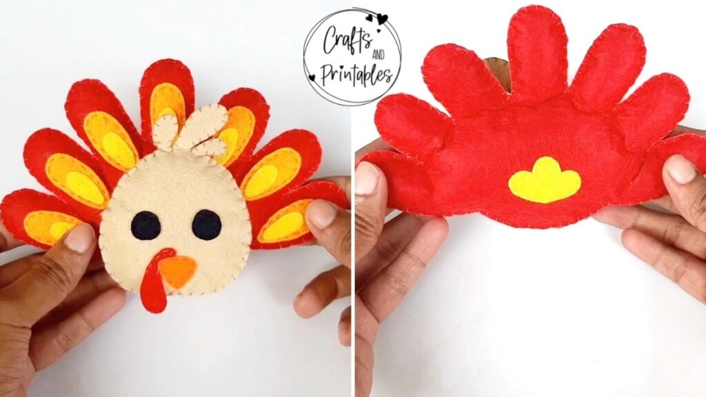 how to make a plushie turkey 8 Cute Thanksgiving Turkey Craft for Kids thanksgiving turkey craft felt plushie free pattern