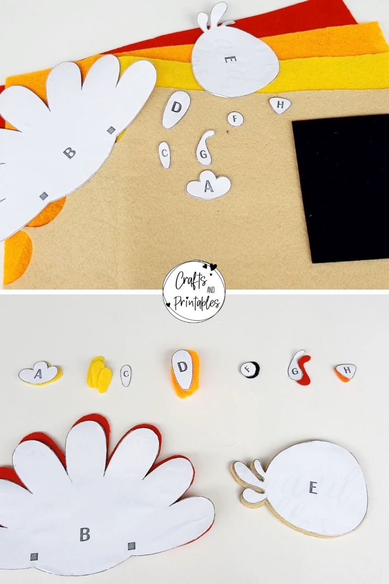 how to make a plushie turkey Cute Thanksgiving Turkey Craft for Kids thanksgiving turkey craft felt plushie free pattern