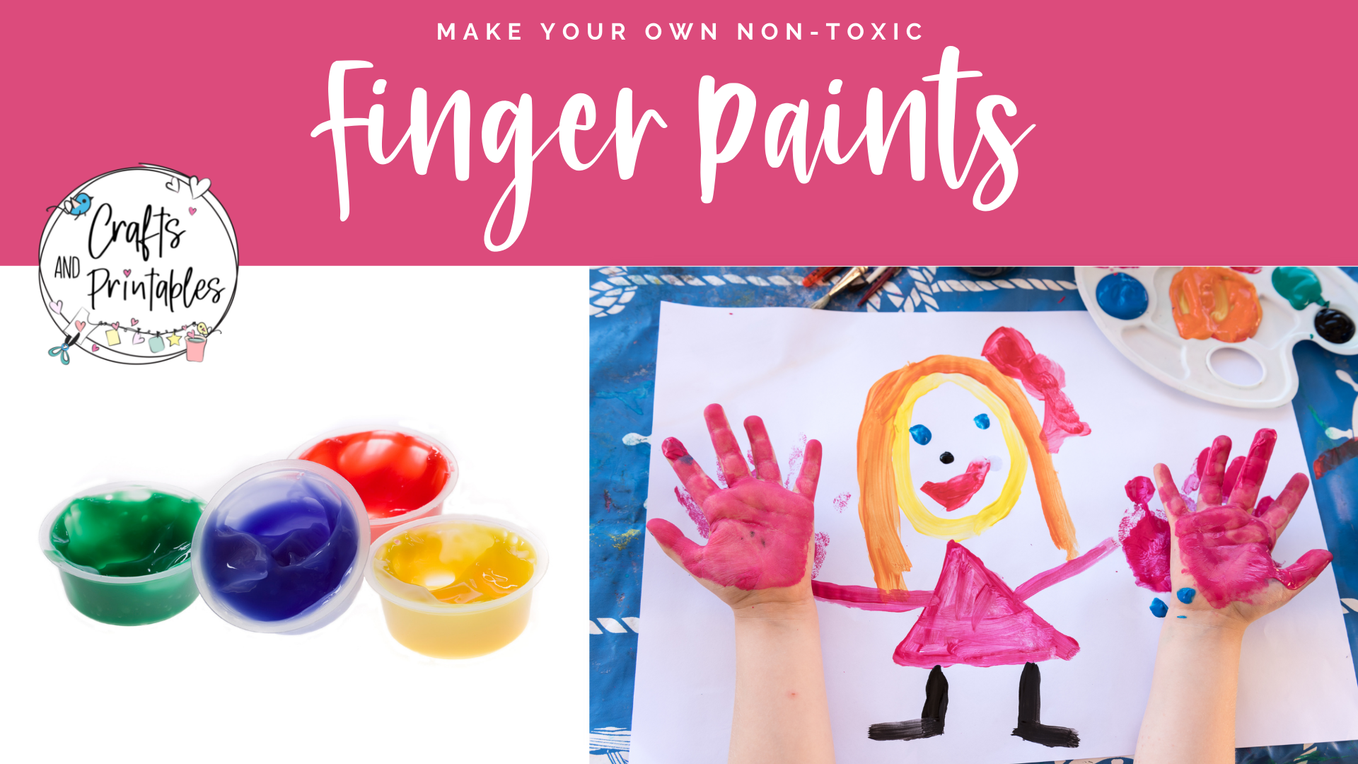 Finger painting for kids 