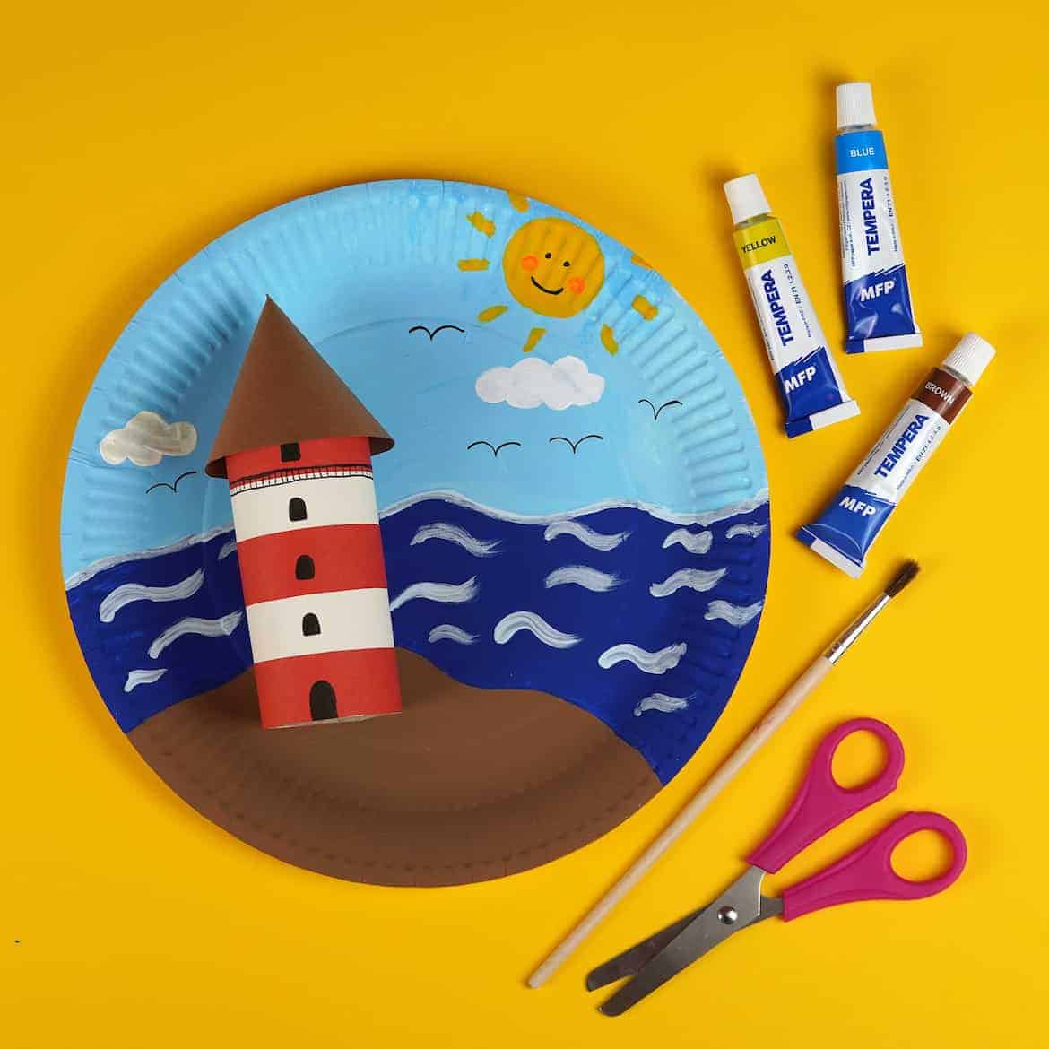 DIY Easy Lighthouse Craft For Kids