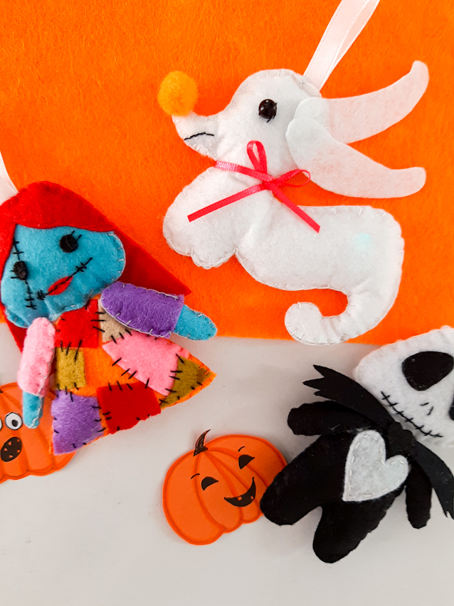 Zero-Felt-Ornaments-Final-2 Nightmare Before Christmas Zero Ornament