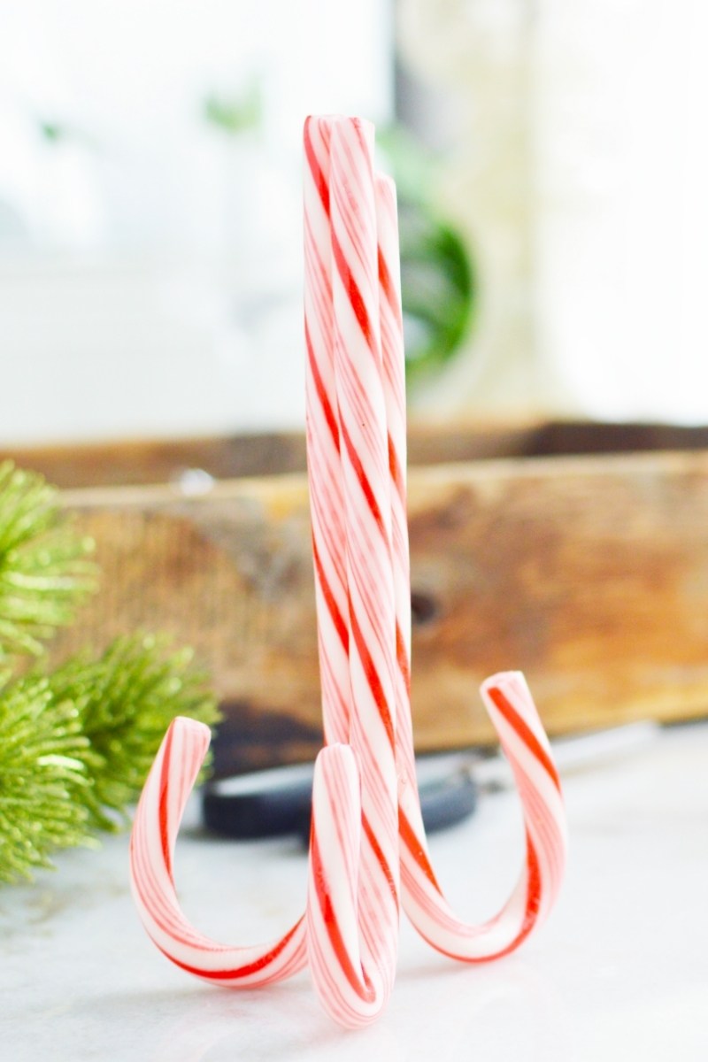 DIY Candy Cane Place Card Holders