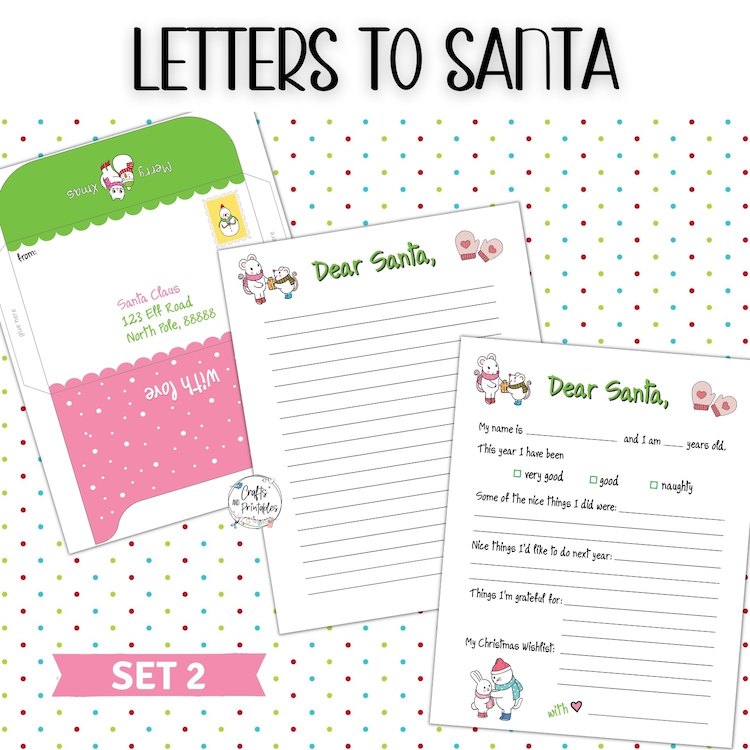 Free printable letter to santa template