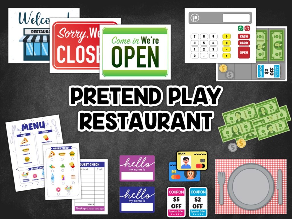 Pretend Play Restaurant Set Large -