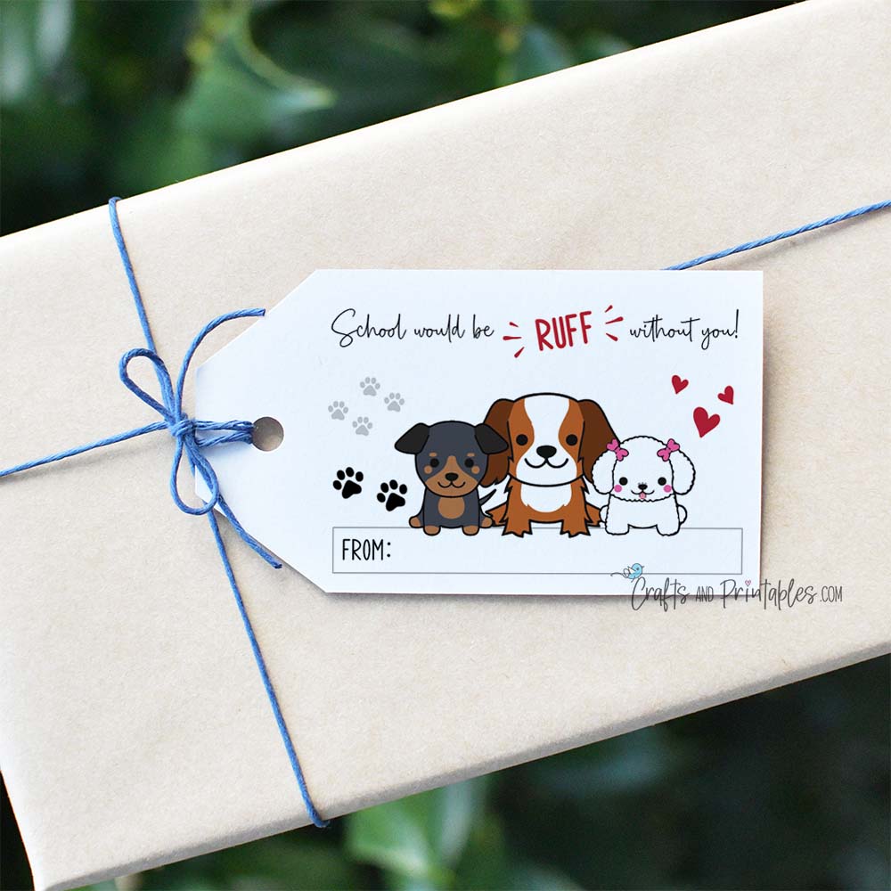 Free printable Gift Tags for teachers
