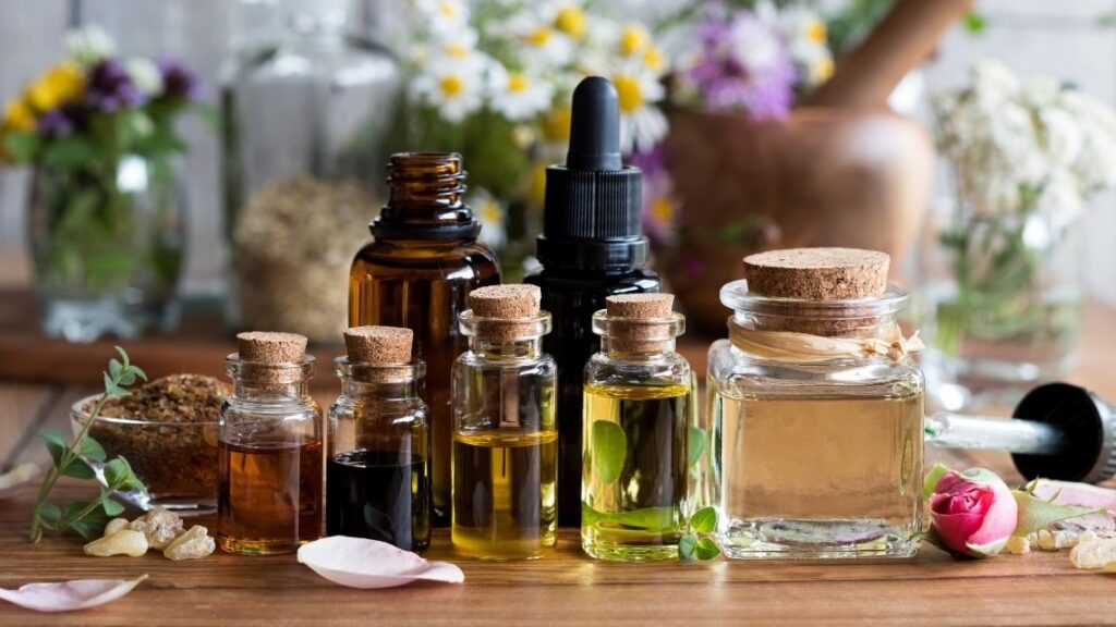 essential oils -