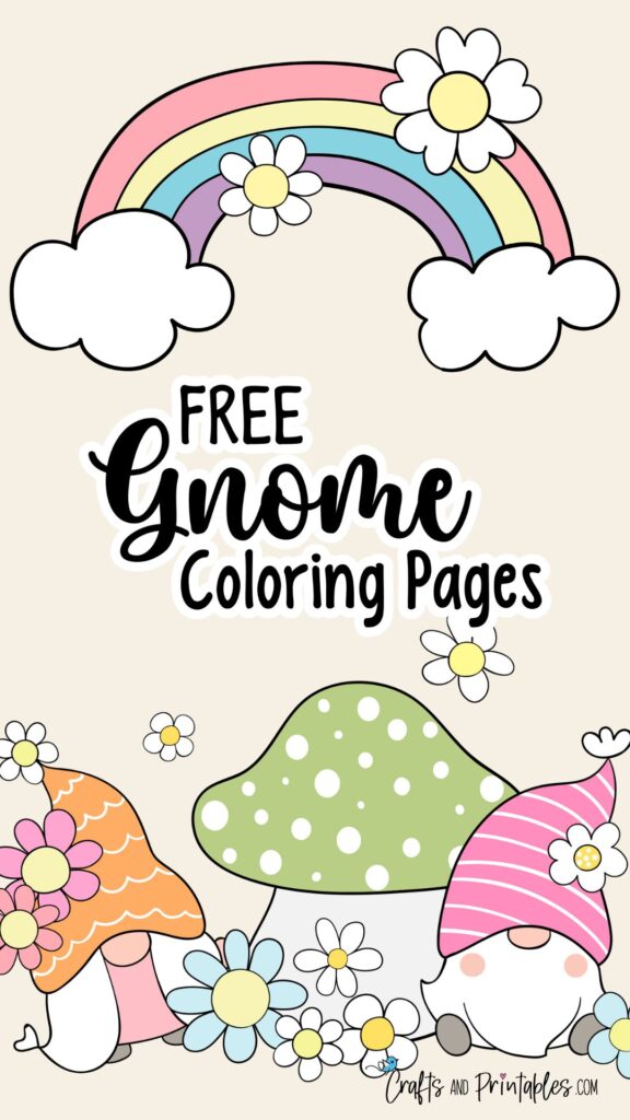 Free Gnome Coloring Pages PIN -