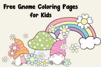 free gnome coloring pages for kids -
